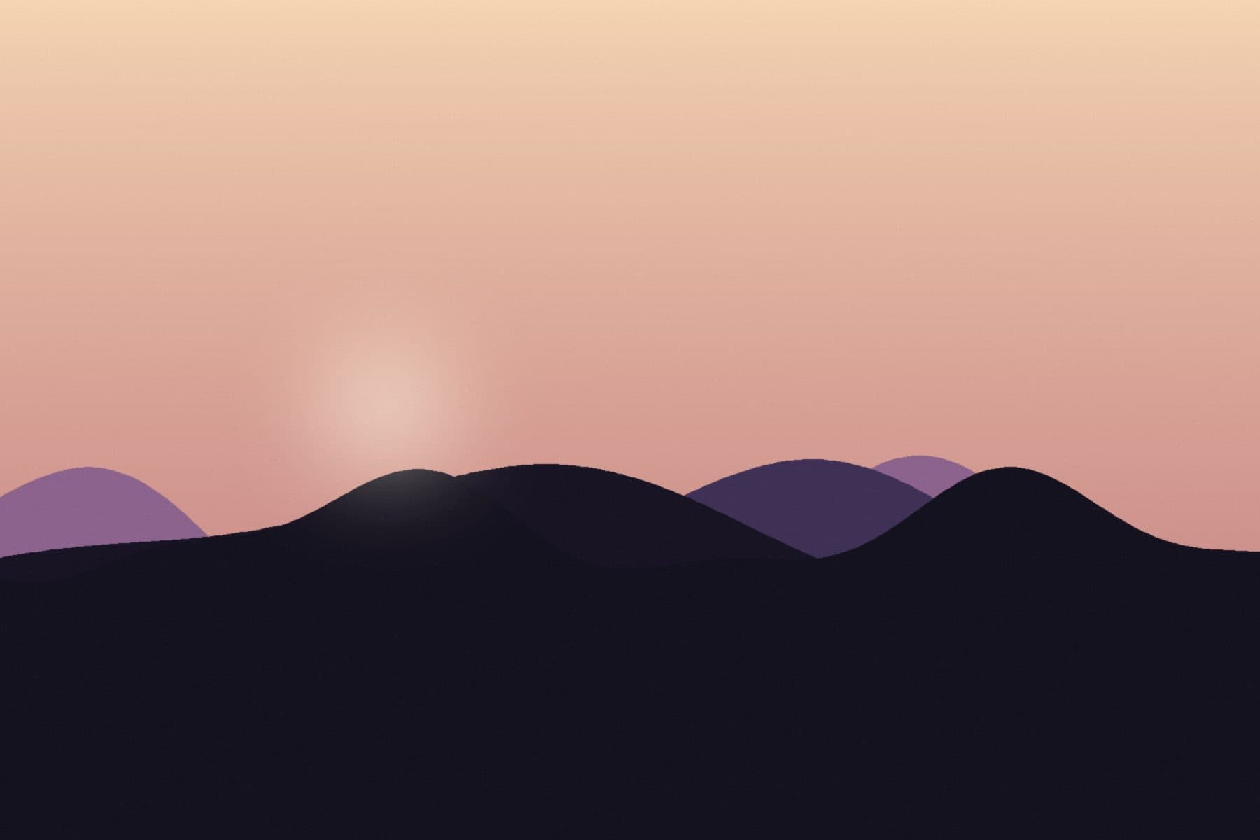 High desert ridge lines