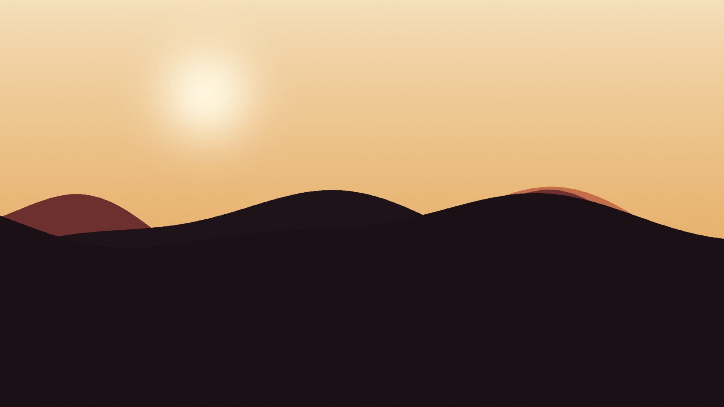 The beach at first light
